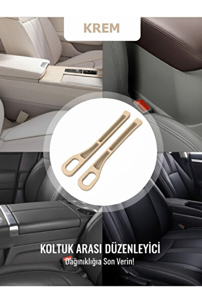 MS Garaj Araç Ön Koltuk Arası Düzenleyici 1 Çift | Esnek Boşluk Doldurucu Org...