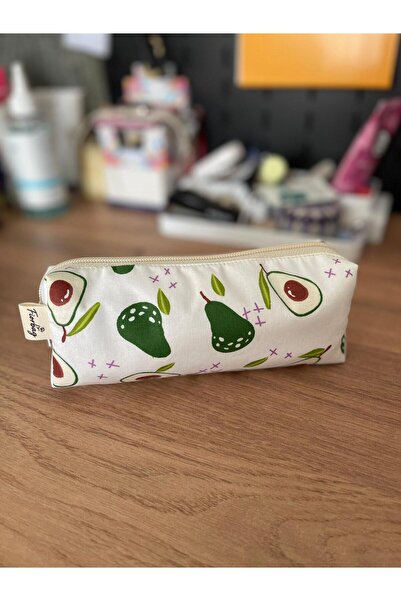 Fiorbag Μολυβοθήκη με σχέδιο αβοκάντο με επένδυση μονής θήκης Χειροποίητη