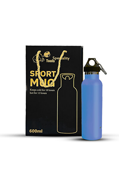 chemex co 600ml Stainless Steel Insulated Mug – Keeps drinks hot for 24 hours and cold all day. Dark blue color.