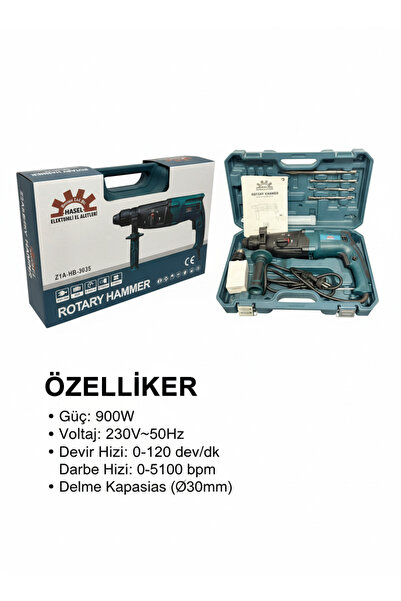 HASEL Çelik Şanzıman Kırıcı Delici Darbeli Matkap 30mm HİLTİ