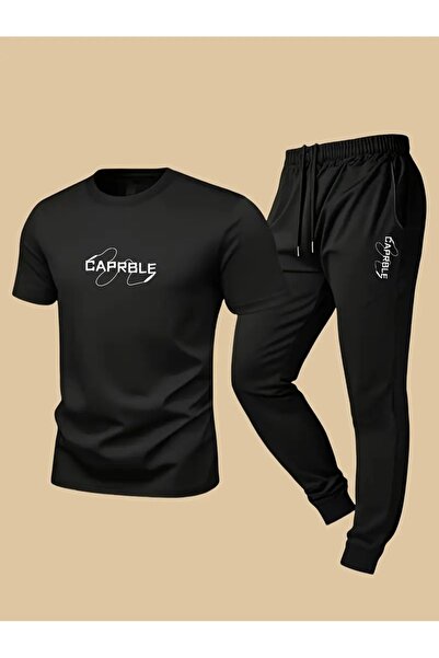 CLASİVA Modern Oversized Ceprble Printed Sports Special Design Tracksuit Set