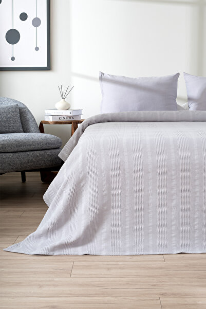 Koza Home Clara A.Gri Double Pique Set 2521