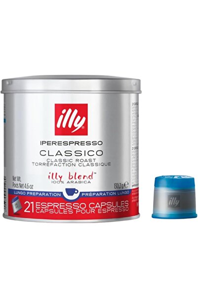 illy Coffee Machine Capsules - Medium Roast, Lungo, 21 Cap