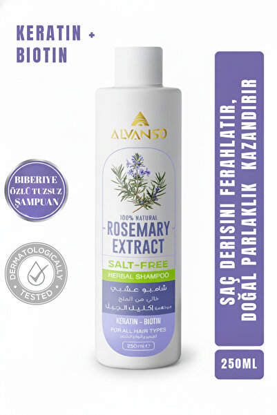 ALVANSO Saç Dökülme ve Yağlanma Karşıtı, Güçlendirici, Sülfatsız Keratin, Bio...