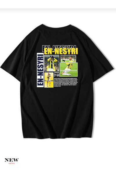 New Shine Μπλουζάκι Unisex oversized Yusuf En-nesyri με τύπωμα