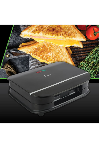 FRAM SANDWICH MAKER FSM-700BK, 700 W, FIXED TRIANGLE PLATES, 2 SANDWICHES BLACK
