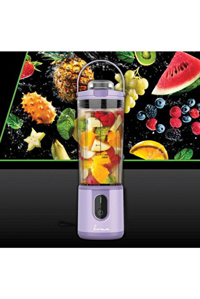 FRAM FBP-P74PP PORTABLE BLENDER, 10-15 MIN BATTERY LIFE, 400 ML, AUTOMATIC SHUT-OFF, LED, PURPLE