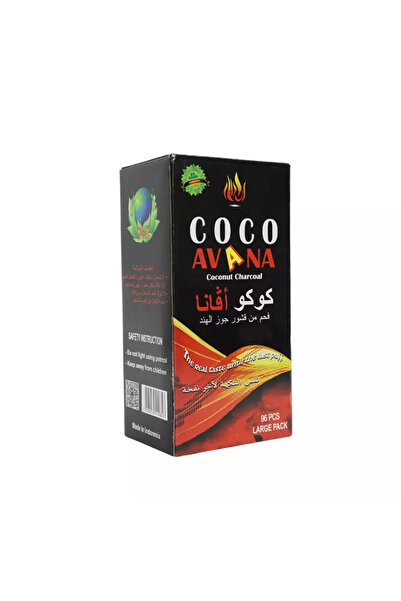 Kovar فحم جوز الهند كوكو أفانا خالي من الكبريت، عديم الرائحة والطعم - 96 قطعة