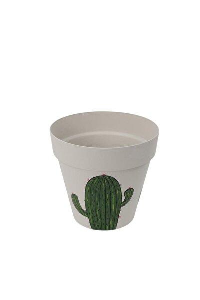 SERİNOVA Desenli Seperatörlü Saksı No:4