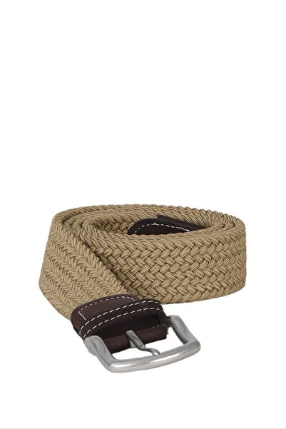 Bueno Shoes Beige Elastic Leather Men's Belt 18Mkcl01