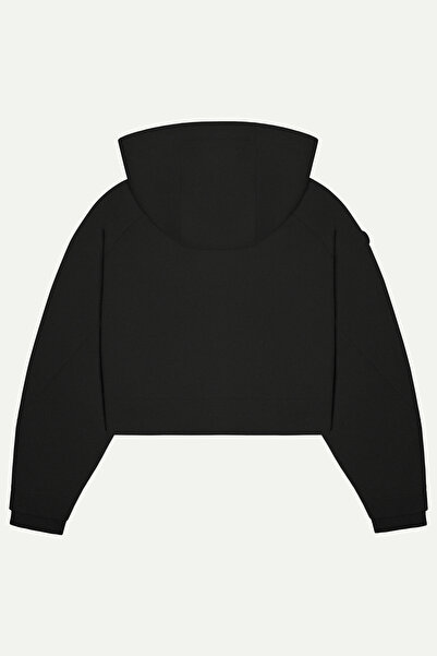 KAFT Women's Crop Zippered Hoodie - Pluren - Tar