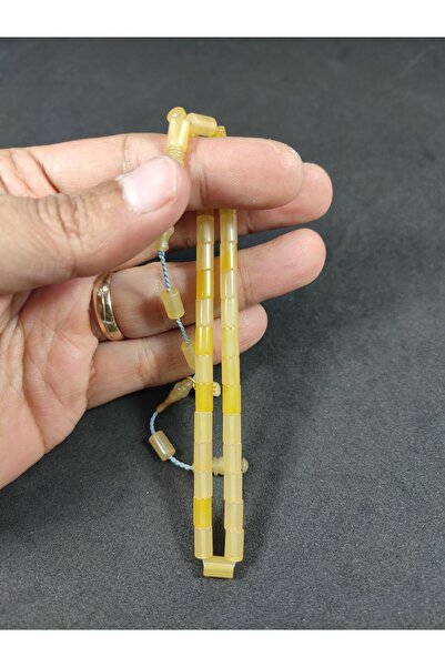 İskeçe Exclusive Mehmet Mercan Masterpiece, Wrist Length (Small Size), Arrow-Like Cutting, Tightening, Amber, Certified 8702