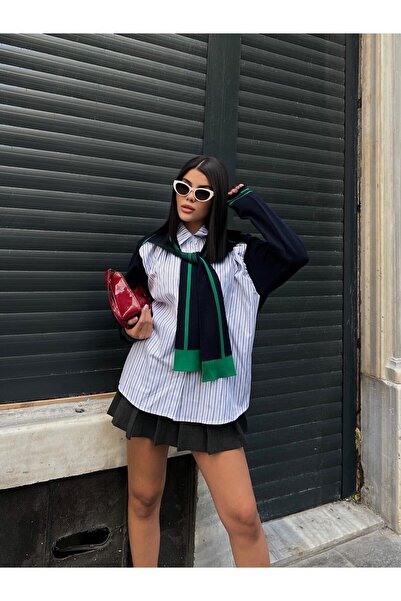 cemo Sports Stylish Crew Neck Layered Shirt Sweater Vest