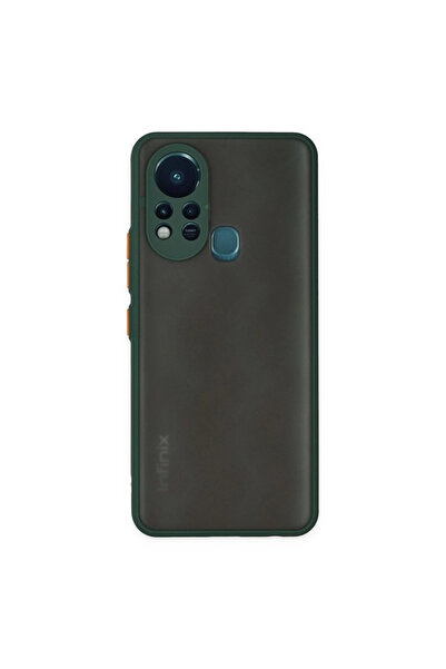 FREEDOM STOREE جراب انفينيكس هوت 11s غطاء سيليكون مونتريال - أخضر