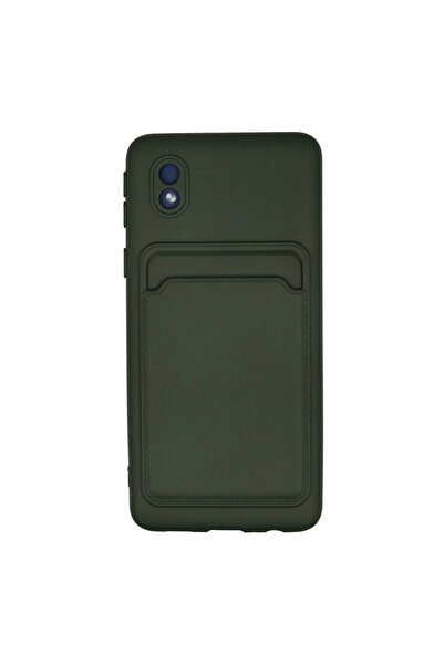 eco port حافظة سامسونج جالاكسي A01 كور من السيليكون مع بطاقة كيلفن - لون أخضر...