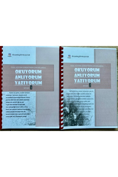 materyalağacı Okuyorum Anlıyorum Yazıyorum Seti özeleğitim özel eğitim