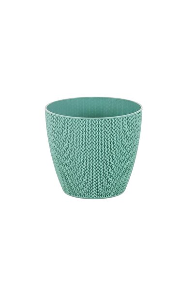 SERİNOVA Sümela Örgü Desenli Saksı 5 Lt – 5 Litre Hacimli Dekoratif Örgü Dese...