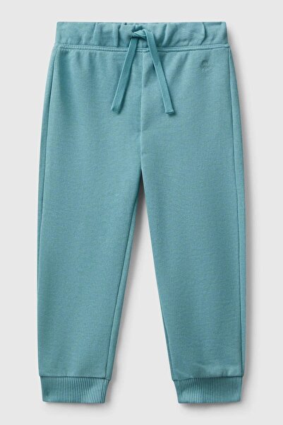 Benetton Benetten Kız Bebek 1-6 Yaş Logo İşlemeli Eşofman Altı Küf Rengi