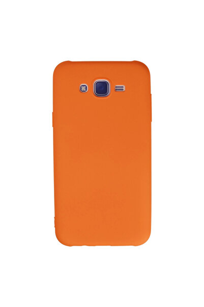 eco port Samsung Galaxy J7 Case Nano Velvet Silicone Inside - Orange