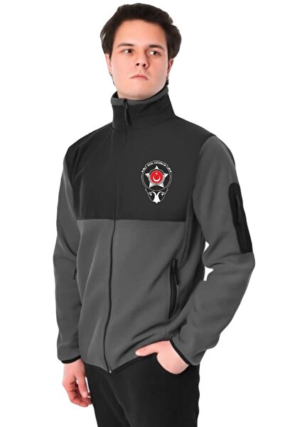 Netto İş Elbiseleri Special Security Softshelli Polar Work Coat Men's Gray