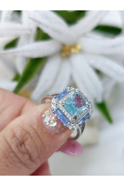 argint 925 BLUE STONE RING
