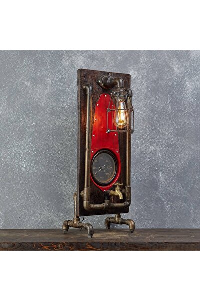 GOLDEN PIGS GoldenPigs, Fireballs Wooden Lamp