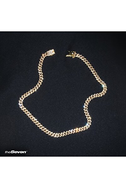 The Seven Jewellery Iced Out 50cm Cuban Chain Kolye