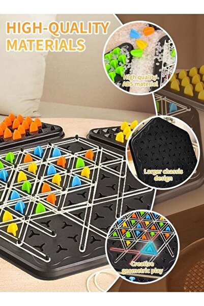 Generic Chain Triangle Chess Game, Triangle Chain Strategy Board Game (2-4 Players)