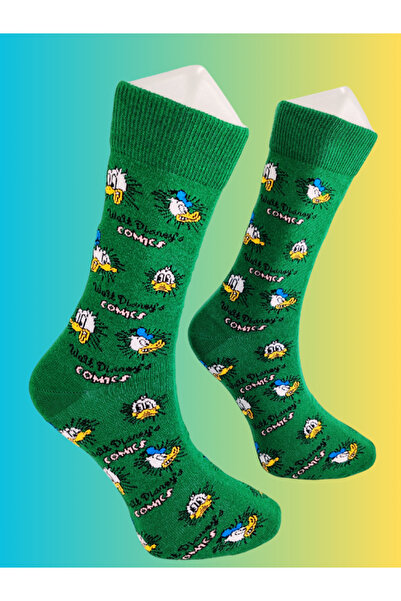 Shuttle Park Özel Seri Happy Renkli Donald Duck Socks Eğlenceli Rahat Şık Tas...