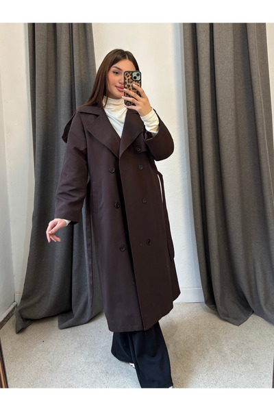 ROSSA Astarlı Premium Kalite Tam Boy Trençkot