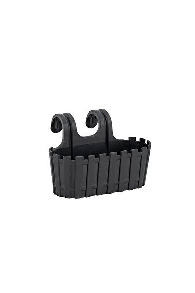 bahçe market Poliwork Askılı Çit Oval Yuvarlak Saksı 3,5 Lt 290*215*185 Mm