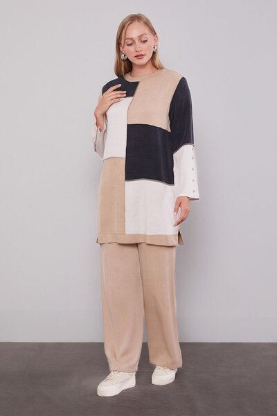 Levidor Dark Beige Double Color Double Suit