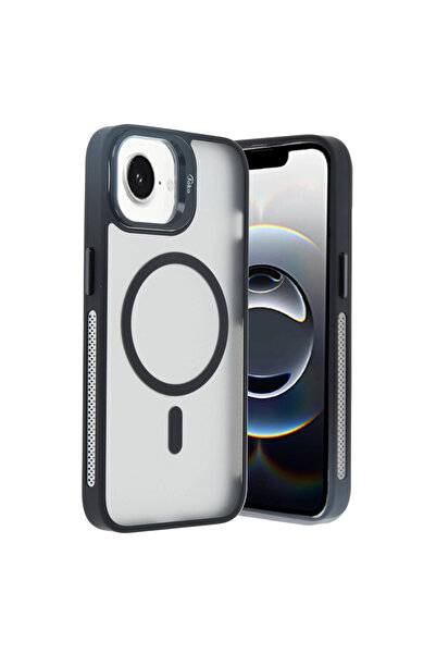 eco port غطاء جوكو آيفون 16e فليت لينس ماج سيف - أسود