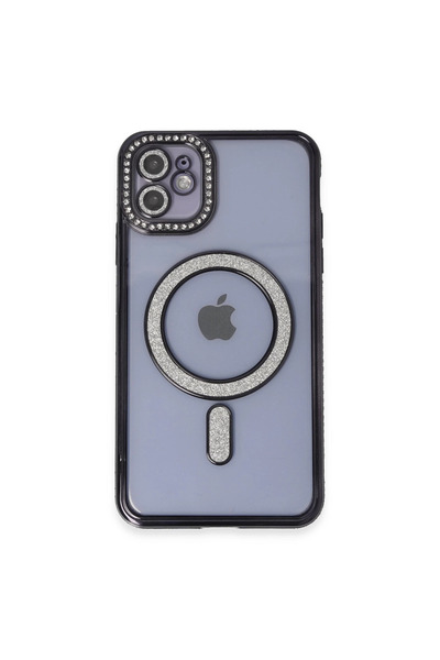 Marsilyan حافظة آيفون 11 جوكي سيلفر ماجنيتيك سيف - أسود