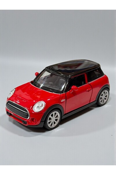 YILDIRIM OYUNCAK 1:18 Scale Collectible Metal Toy Car 12 cm - Mini Cooper Sports Model with Openable Doors