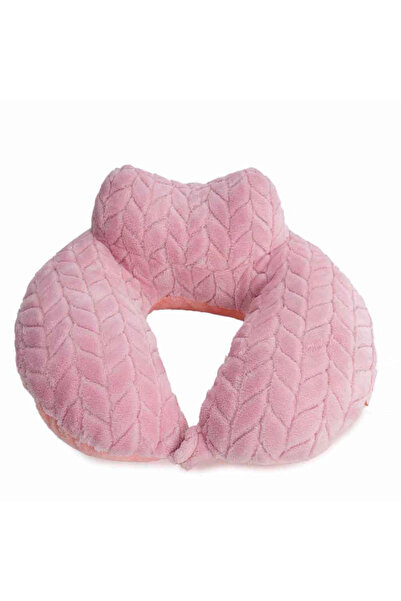Kovar Pink Soft Neck Travel Pillow Inflatable Head Support Pillow Cute Cozy U Shape. Medium Size