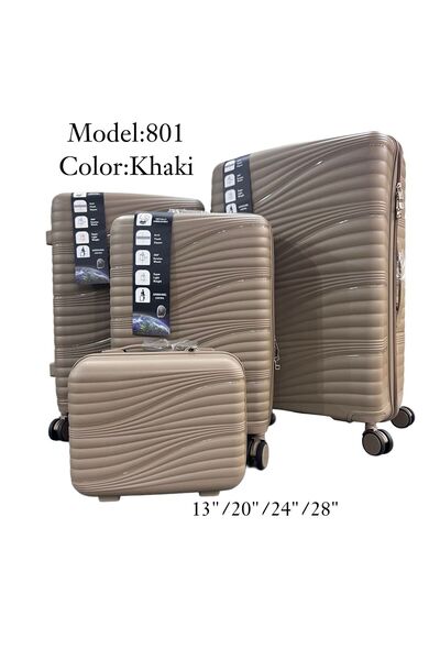 ELEGANT G Luggage Travel Suitcase Trolley Bag – Set of 4pcs – With Spinner Wheels (20”+24”+28” inch) SILICON