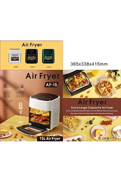 Generic AF-15 Digital Air Fryer Oven - 15L Multi-Cooker, One-Touch LCD, 10 Presets