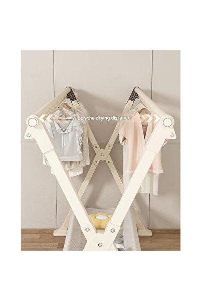 KEKE Clothstand 2.51 Meter Telescopic Single Pole White Drying Net