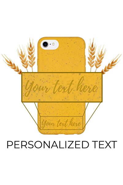 GOLDEN PIGS Κίτρινη θήκη τηλεφώνου, φιλική προς το περιβάλλον GoldenPigs