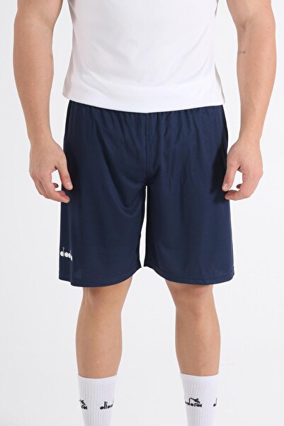 Diadora Transverse Checkered Training Shorts Dark Navy Blue