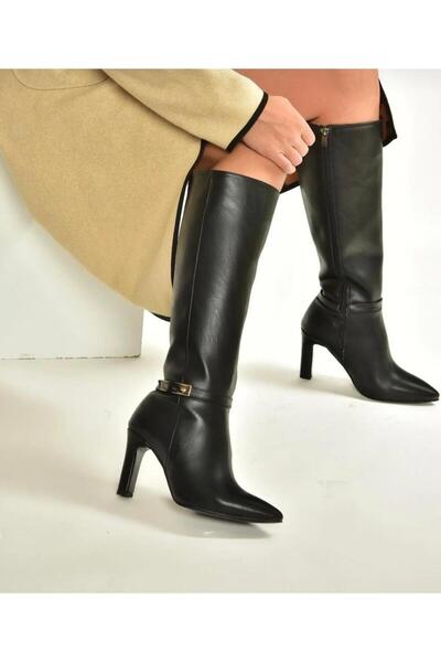 Pine Cone Thick Heeled Women's Boots