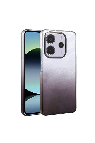 FREEDOM STOREE غطاء لامع لهاتف شاومي ريدمي نوت 14 الجيل الرابع - أسود