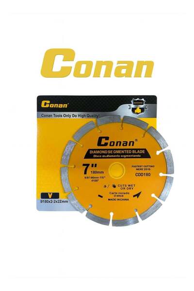 CONAN COD180 7-inch (180mm) Diamond Segmented Blade - Wet & Dry