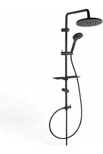 Generic Matte Black Fixed and Handheld Shower System - High-quality Corrosion-resistant Design