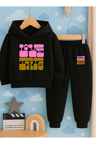 SVART WEAR Hanorac cu imprimeu pentru copii cu imprimeu cu glugă Swea tricou ...