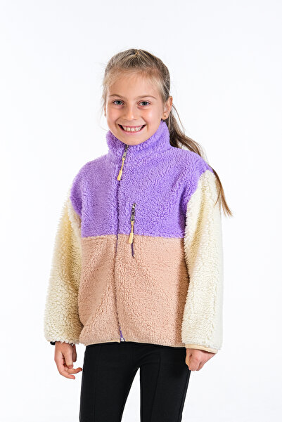 Classio Kids Girl's Zippered Plush Cardigan