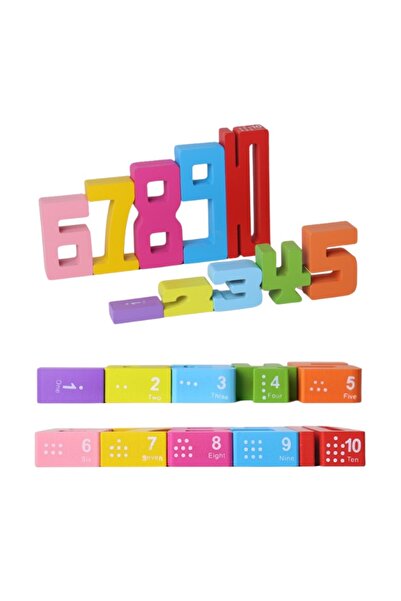 Doris Set of 20 wooden numbers for children and illustrated cards with varying degrees of difficulty, P