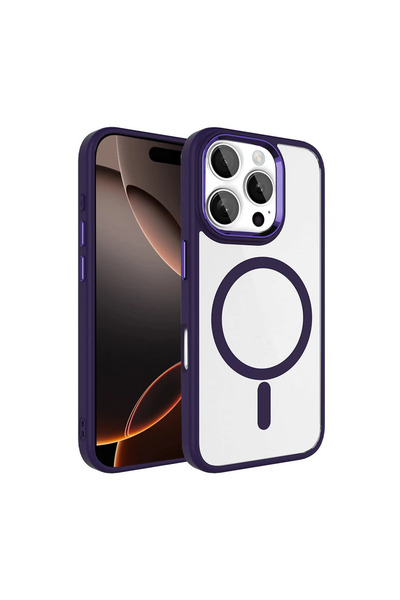 Marsilyan غطاء ماجسيف من جوكو آيفون 16 برو ماكس تيريا - أرجواني عميق