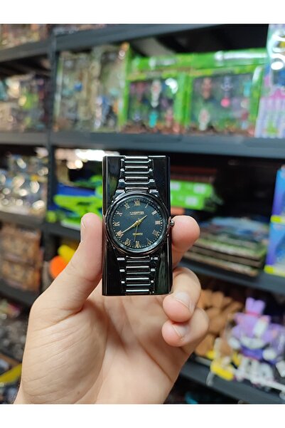 STR Lüks Tasarım Tam Metal Pürmüz Saatli Çakmak | Kuvars Mekanizmalı